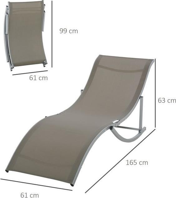 Image du produit Swisshandel24 Set de 2 chaises longues de jardin Bain de soleil en tissu Relax ergonomique Aluminium Texteline (165 cm)