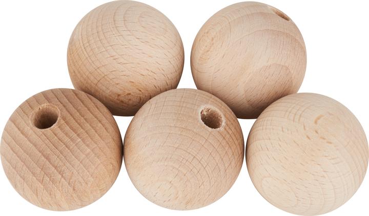 Produktbild VBS Holzkugeln halbgebohrt "Ø 40 mm"