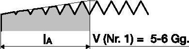 Immagine prodotto Tecwerk Handgewindebohrer DIN 352 Nr. 1
