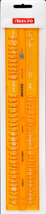 Actual product image Aristo Straight font template (7 mm)