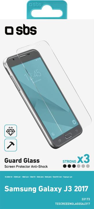 Image du produit SBS Protection d'écran en verre pour Samsung Galaxy J3 2017 (1 pièce(s), Samsung Galaxy J3 (2017))