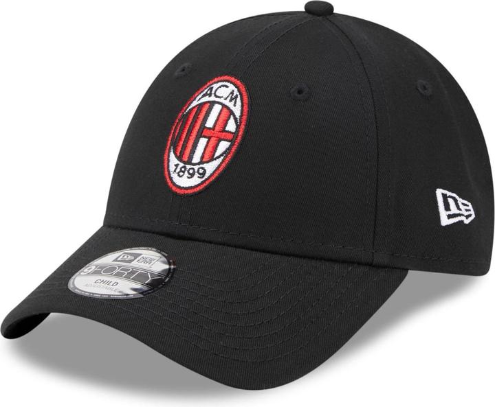 Produktbild New Era 9Forty Kinder Cap - AC MAILAND schwarz - Youth (55, 56, 54 C)