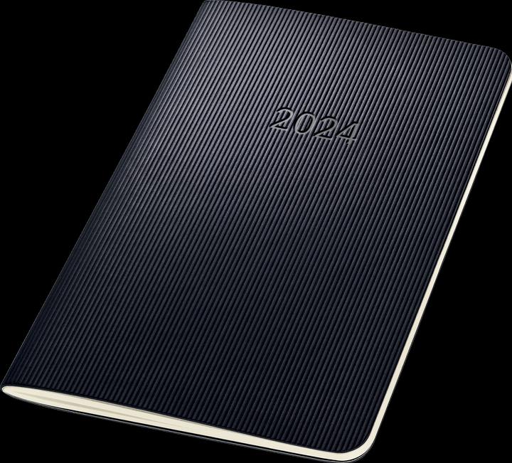 Actual product image Sigel Monthly calendar 2024 C2485 black, 2S/1M, SC, 140x93x5mm (A6, Soft cover, German)