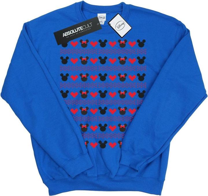 Produktbild Disney Mickey And Minnie Christmas Hearts Sweatshirt Jungen (152, 158)