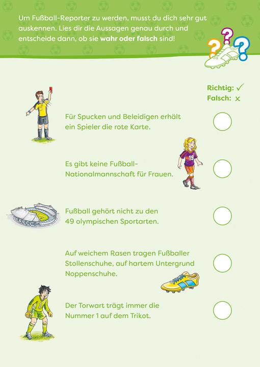 Actual product image Tessloff Kicker-Rätselspass. Fussball (German, Stefan Lohr, 2022)