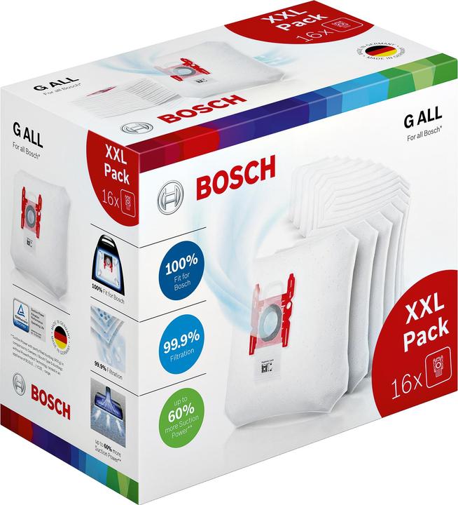 Bosch Hausgeräte Dust bag type G ALL XXL Pack, BBZ16GALL (16 x)