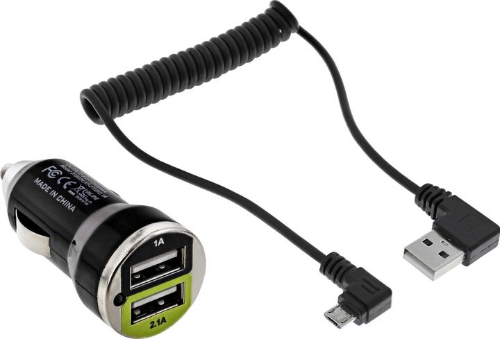 Immagine prodotto InLine Set di caricabatterie da auto USB DUAL+