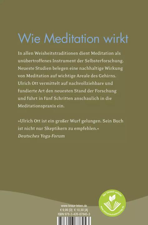 Actual product image Meditation für Skeptiker (German, Ulrich Ott, 2019)