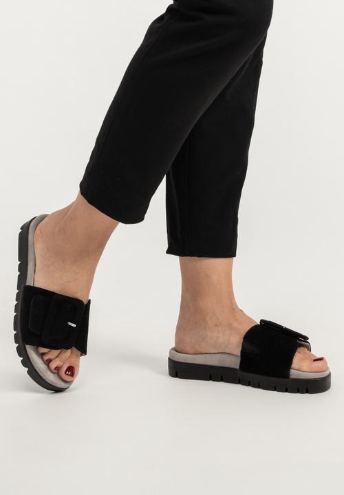 Actual product image Vitaform Pantoletten Damen Weite H Samtziegenleder (38)