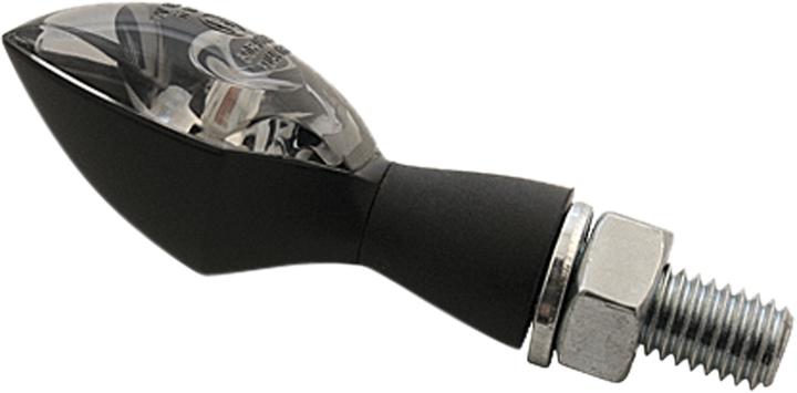 Produktbild Highsider LED-Blinker PEN HEAD schwarz, getöntes Glas, kurzer Stiel