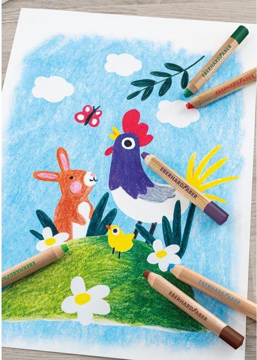 Image du produit EberhardFaber Crayons de couleur Jumbo MiniMaxi 6 pièces (Couleur mélangée, 6 x)