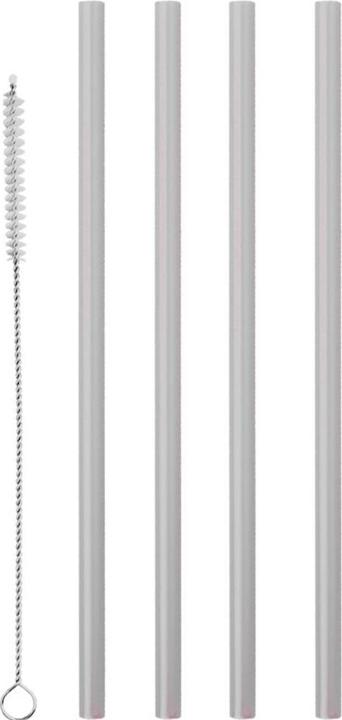Image du produit Metaltex Pailles en plastique transparent 12 pièces (12 x)