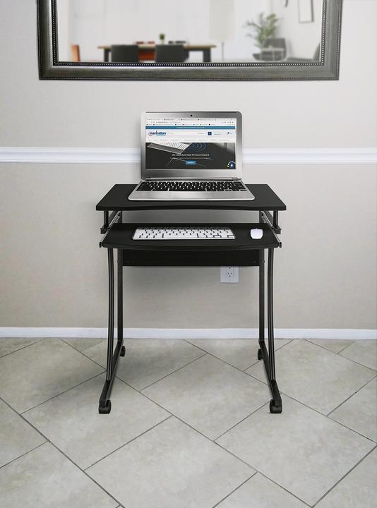 Image du produit Manhattan Bureau compact avec tablette clavier coulissante