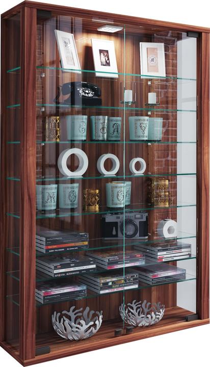 Image du produit VCM Vitrine murale de collection en bois et verre Vitrosa Mini (59 x 18 x 90 cm)