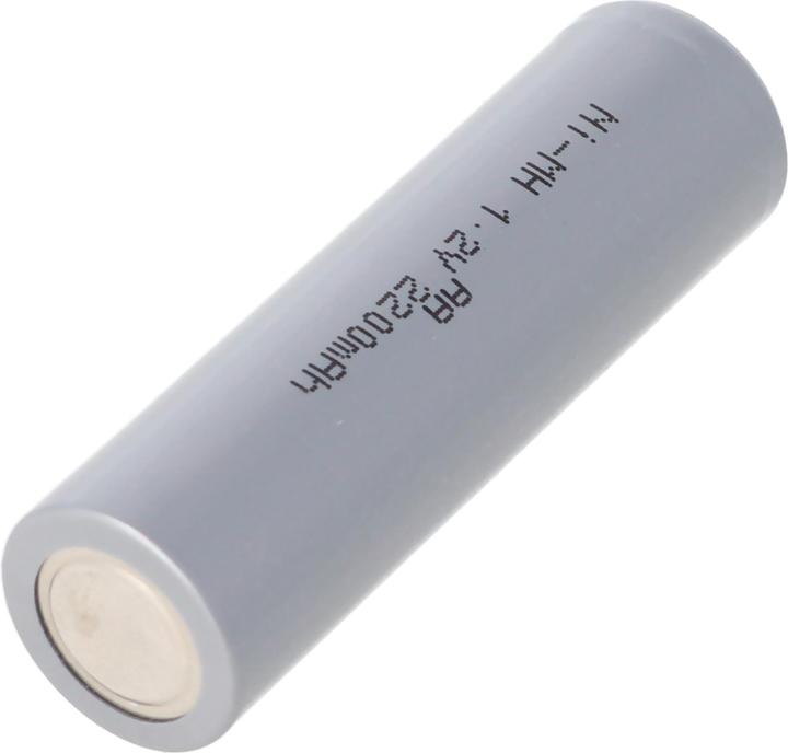 Produktbild AccuCell Akku HHR2200 Mignon AA Zelle NiMH Akku Flat Top mit (AA, 2200 mAh)
