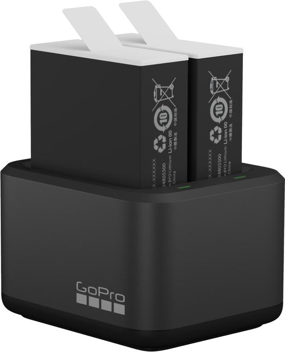 Productafbeelding GoPro Dual Battery Charger + Enduro Batteries (Hero 12 Zwart, Hero 11 Zwart, Hero 10 Zwart, Hero 9 Zwart)