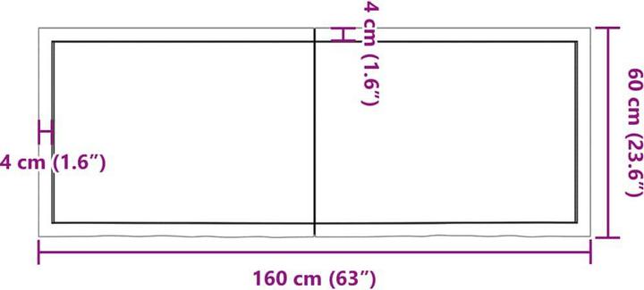 Immagine prodotto VidaXL Emerald (160 x 4 x 60 cm)