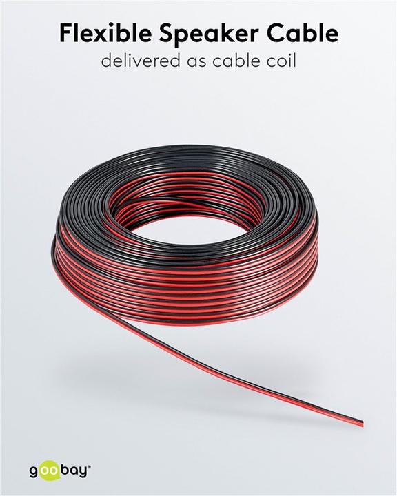 Produktbild Goobay Lautsprecherkabel CCA (10 m, 0.75 mm²)