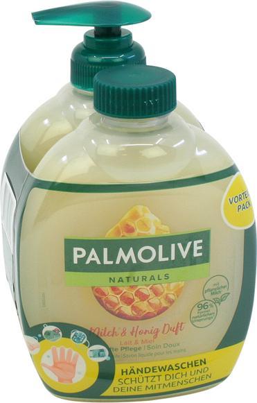 Produktbild Palmolive Flüssig Seife 2x300ml Milch & Honig (Flüssigseife, 600 ml)