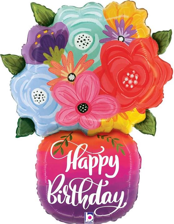 Immagine prodotto Grabo Balloons Fiori di compleanno XL con palloncino in vaso