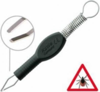 Actual product image Kawe Tick tweezers stainless steel (1000 ml)