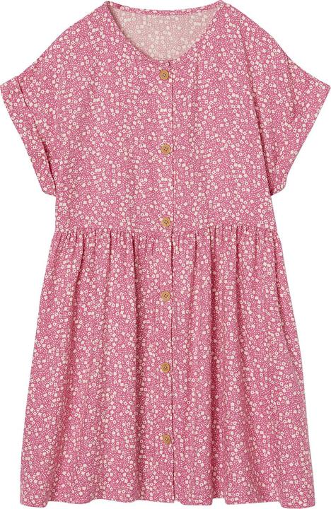 Vertbaudet Mädchen Blumenkleid mit Knöpfen