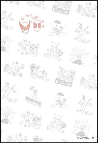 Actual product image Disney Deadpool & Wolverine Pata Pata Memo