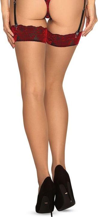 Actual product image Obsessive Sugestina Lace Garter Stockings (XL)