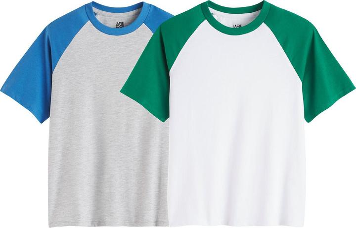 La Redoute Collections 2er-Pack T-Shirt mit kurzen Ärmeln (102)