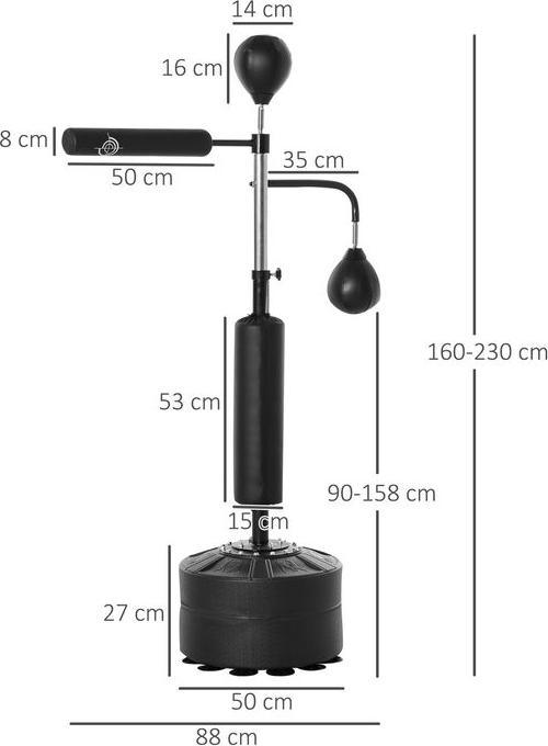 Produktbild Homcom Boxdummy (158 cm, 15.10 kg)