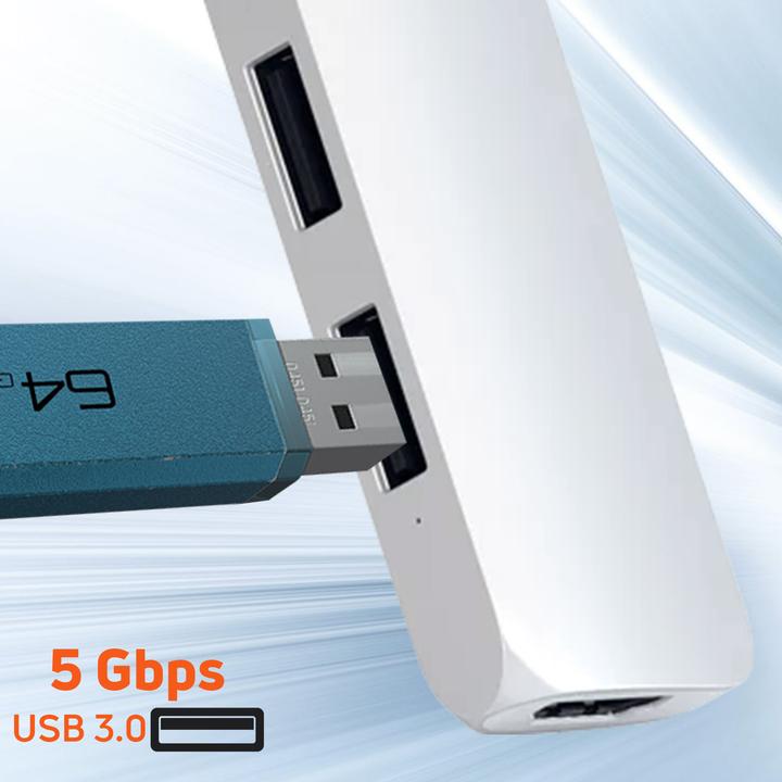 Immagine prodotto Satechi USB-C Slim Multiport V2 (USB-C, 6 Porti)
