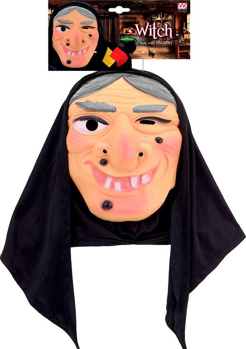 Produktbild Widmann HEXEN MASKE MIT KOPFTUCH aus Plastik