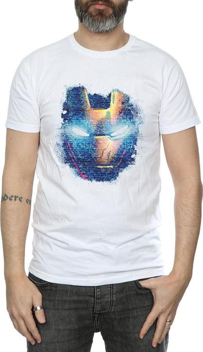 Image du produit Hommes Iron Man Distressed Head T-shirt (L)