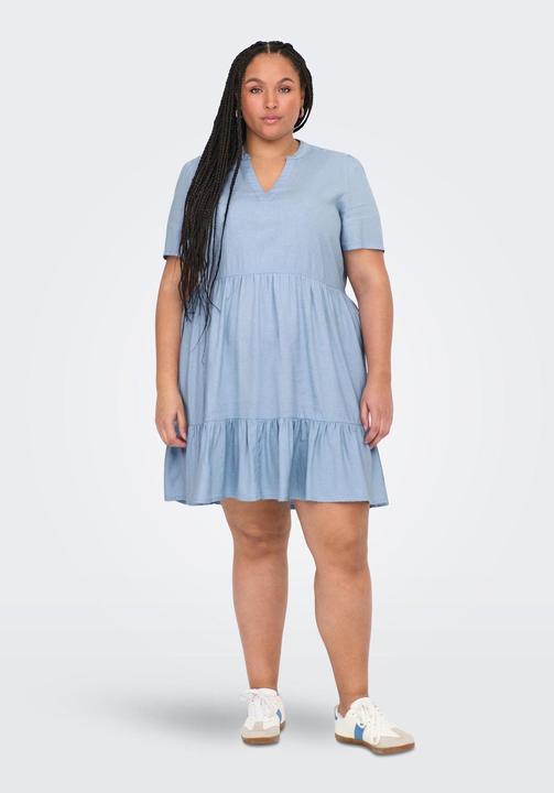 Actual product image Only Regular fit V-neck curve short dress dress (48)