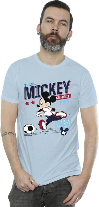 Actual product image Disney Mens Mickey Mouse Team Mickey Football T-Shirt (S)