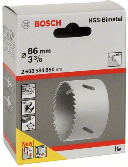 Produktbild Bosch Professional Zubehör Lochsäge HSS-Bimetall für Standardadapter, 86 mm, 3 3/8-Zoll (86 Millimeter)