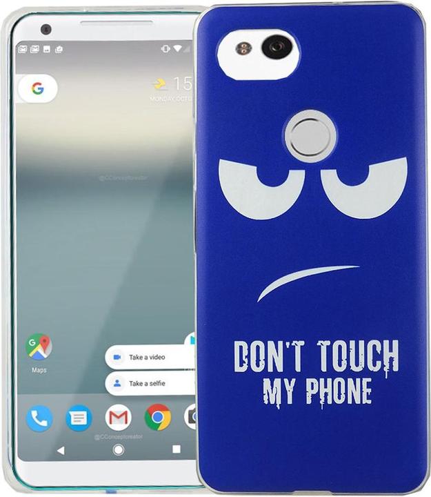 Actual product image König Design Google Pixel 2 XL Case Mobile Cover Protective Case Bumper Blue (Google Pixel 2 XL)