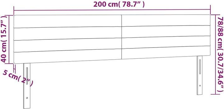 Immagine prodotto VidaXL Daria (200 x 5 x 88 cm)