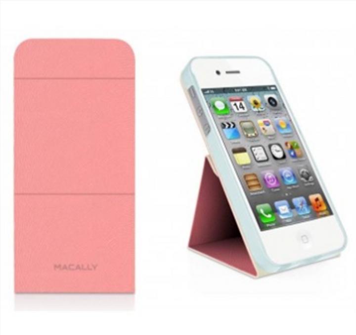 Actual product image Macally Flip Folio for iPhone 5/5S/SE Pink (Apple iPhone 5s, Apple iPhone 5)