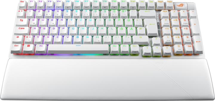 Actual product image ASUS Keyboard ROG Strix Scope II 96 Wireless White (DE, Wireless, Cable)