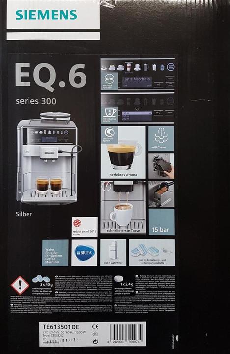 Actual product image Siemens EQ.6 s300