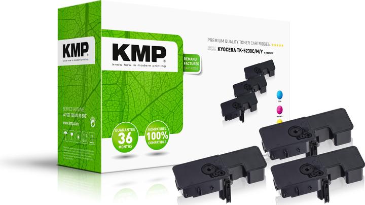 Produktbild KMP 3 K-T83CMYX cyan, magenta, gelb Toner ersetzt KYOCERA TK-5230C/M/Y (2911,3030) (M, C, Y)