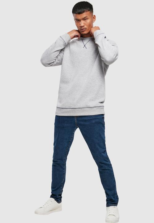 Actual product image Urban Classics Organic Contrast Flatlock Stitched Crew - 12226 (S)