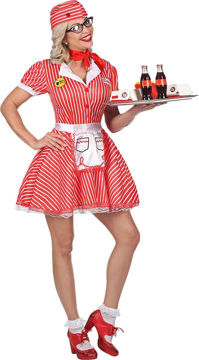 Produktbild Widmann KELLNERIN 50er JAHRE (Kleid mit Petticoat, Schürze, Pin, Halstuch, Haube), M (M)