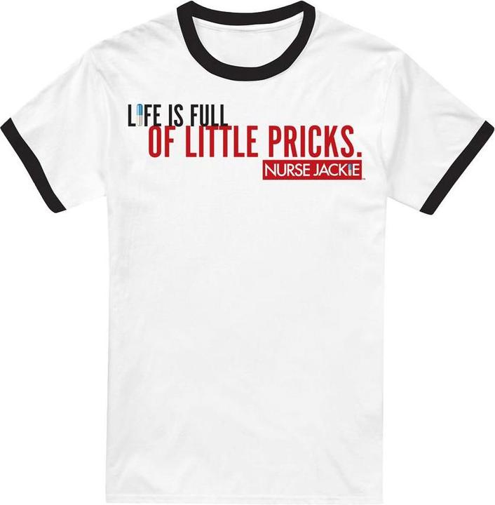 Actual product image Nurse Jackie Unisex Adult Life Is Full T-Shirt (XXL)