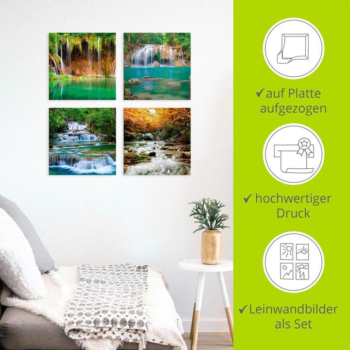 Image du produit Artland Belle cascade dans la forêt J5FV (30 x 30 cm)