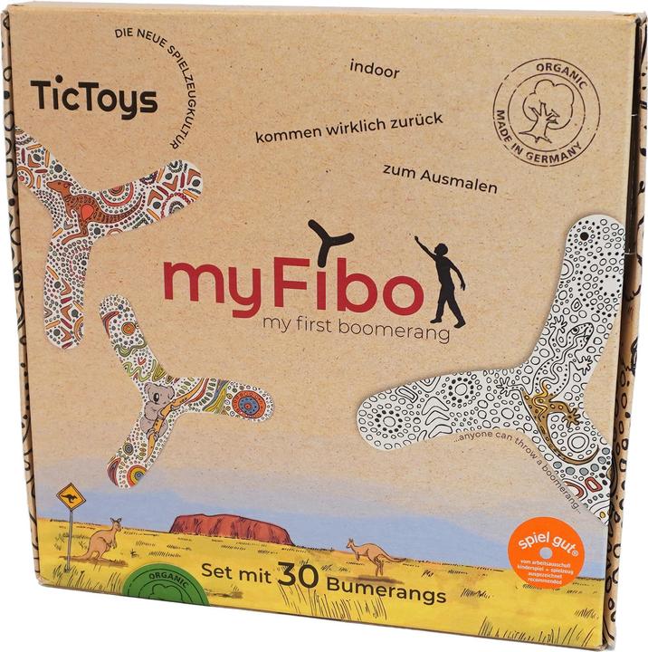 Actual product image Tic Toys Boomerangs to design yourself, 30 pieces