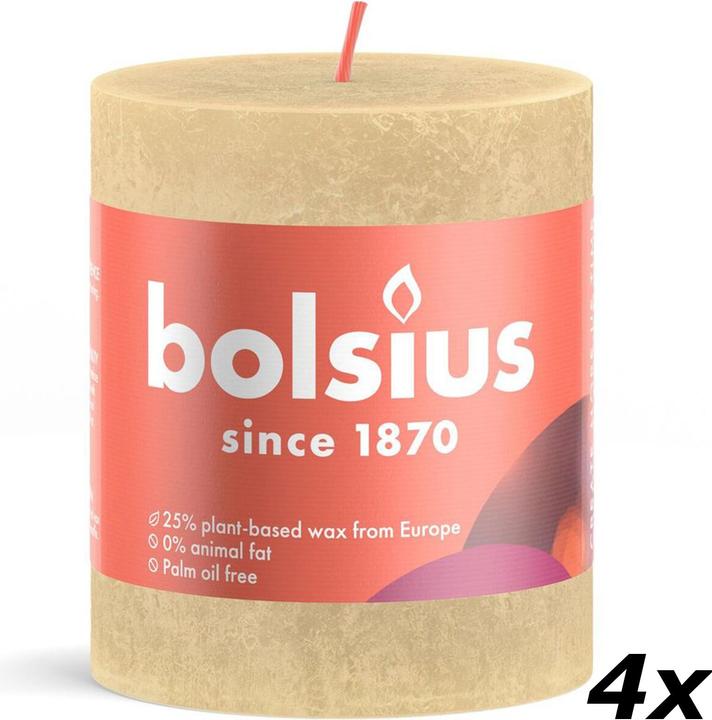 Actual product image Bolsius Set of 4 Pillar Candle (4 pcs.)