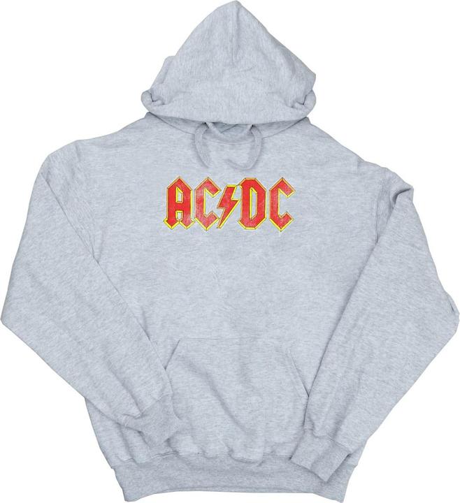 AC/DC Distressed Red Logo Kapuzenpullover