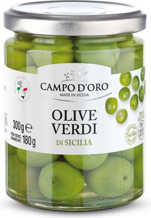 Immagine prodotto Campo D'Oro Olive verdi di Sicilia 300g (300 g)